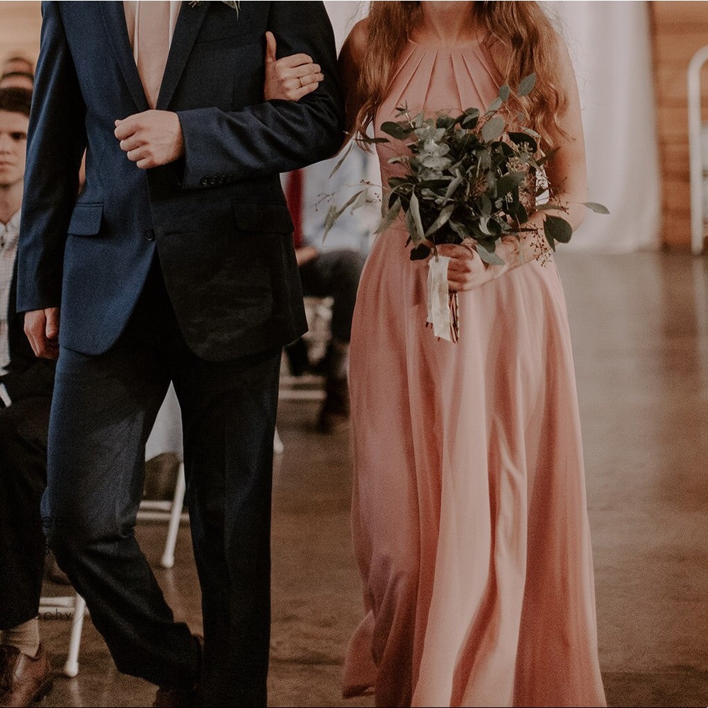 Azazie dusty rose size 4 “Melinda”